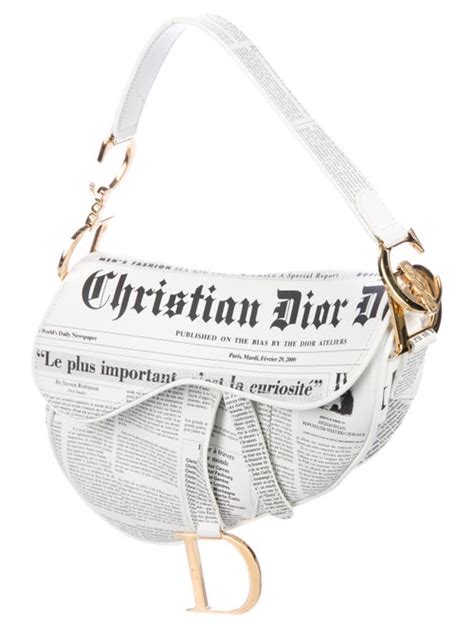 dior newspaper saddle|christian dior newspaper saddle bag.